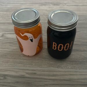 Halloween jars ghost orange and purple